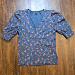 Lucky Brand Navy Floral Shirt